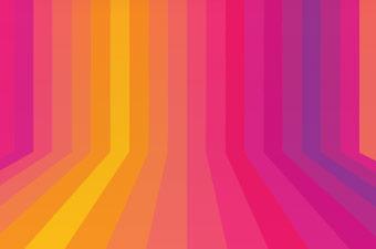 Colorful lines of reds and yellows expressing movement